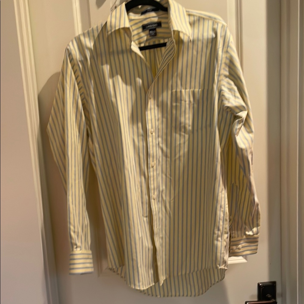 Lands End Yellow and Blue Dress Shirts